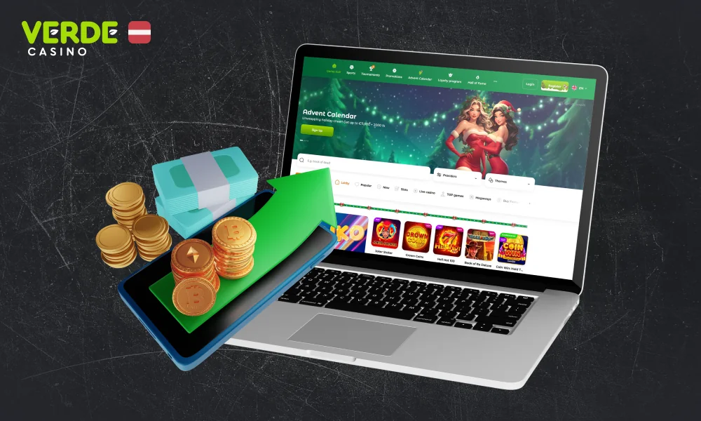 Verde Casino piedāvā dažādas maksājumu metodes Latvijā